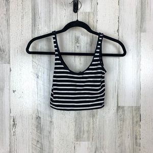 Striped Cropped Tank Top